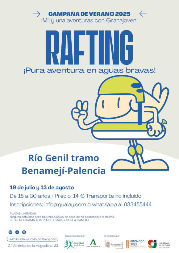 ©Ayto.Granada: Enredate: RAFTING EN RIO GENIL - Crdoba
